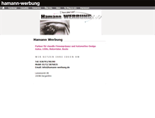 Tablet Screenshot of hamann-werbung.de